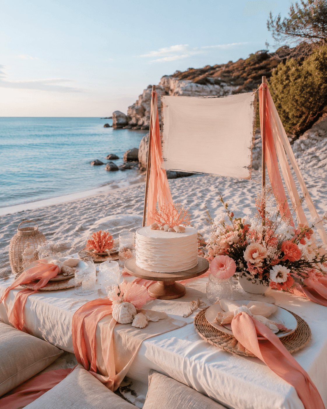 Coastal birthday outdoor gathering theme