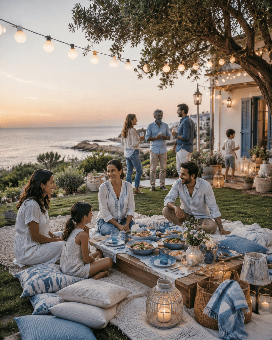 Garden housewarming outdoor gathering theme